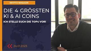 Die 4 größten KI bzw.  AI Coins