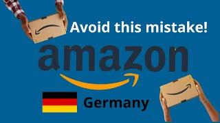 Avoid this Mistake on Amazon Germany! Reselling Online Arbitrage for Beginners New Sellers