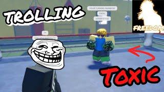 TROLLING TOXIC PLAYERS WITH FREEDOM | UNTITLED BOXING GAME!