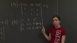 Properties of Determinants