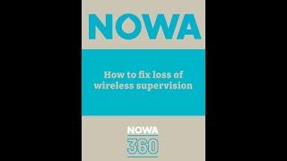 NOWA 360 - How to fix sensor supervision on a round sensor