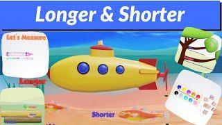 Longer and Shorter activities | Compare longer & shorter | Measure length | Nonstandard measurement