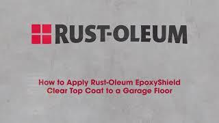 How to Apply Rust-Oleum EpoxyShield Clear Garage Floor Coating