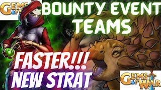 FASTER! New Strategy 2 Bounty TEAMS | Gems of War Bounty Event Teams & Guide Stoneshell bountyhunter