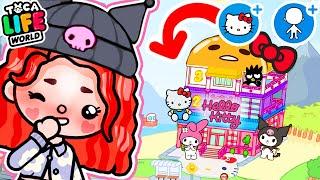 HELLO KITTY LIFE HACKS IN TOCA BOCA! HOTEL MIT HELLO KITTY SECRETS in Toca Life World