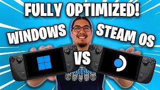 Windows SteamDeck Performance! Windows vs SteamOS!