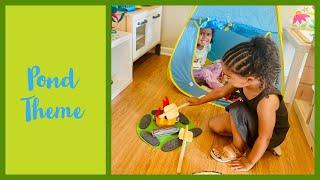 Play based and Montessori inspired pond theme daycare tour