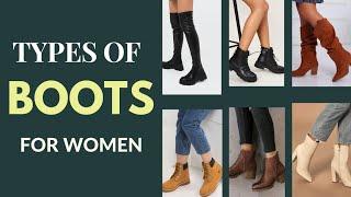 Types of Boots for Women with Names