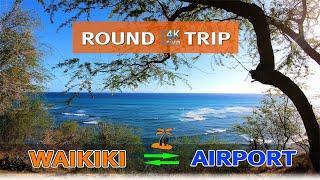 Round-trip drive from Waikiki to the Honolulu Airport | Diamond Head Lookout, GoPro  Hawaii Driving