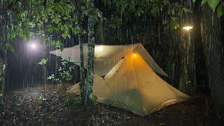 WILD THUNDERSTORM‼️ Wild Camping in Heavy Rain and Thunderstorm‼️