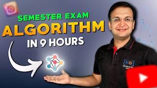 Complete DAA Design and Analysis of Algorithm in one shot | Semester Exam | Hindi