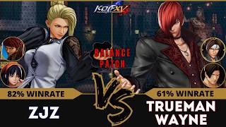 KOF XV️ ZJZ (Mature/Vice/Nakoruru) vs TRUEMAN WAYNE (Kyo/Iori/Kim)️Replay Match - 12/24