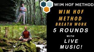 Wim Hof Method Breath work 5 rounds with Live Music, Hang Drum, Piano