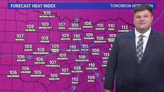 DFW Weather: Excessive heat bearing down on North Texas, tomorrow could be the hottest day