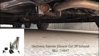 Electronic Remote Silencer Cut Off Exhaust