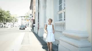 Anja Gilly - White-Dress-Walk