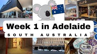 Week 1 in Adelaide South Australia | Rundle Mall Tour | Grocery Shopping and Exploring Adelaide | 4K