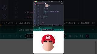 HTML & CSS Adventure: Creating Super Mario Pixel Art! #webdesign  #supermario  #htmlcss
