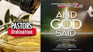 DAY 2 RCCG HOLY GHOST CONVENTION 2019 - ORDINATION OF ASSISTANT PASTORS