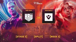 KRÜ Visa vs Sentinels - VCT Americas Stage 2 - W2D1 - Map 2