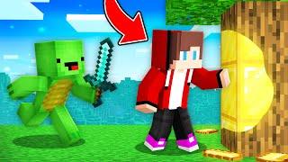 Speedrunner Having GOLD TOUCH vs Hunter : JJ vs Mikey in Minecraft Maizen!