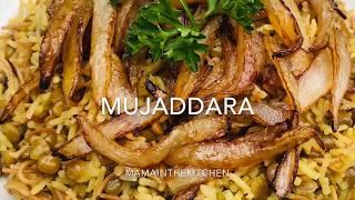 Simple Mujaddara Recipe/ lentils and rice with caramelized onions