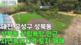 대전광역시 유성구 성북동 토지 매매 | 성북동 산림욕장 인근 전(밭) 자연녹지지역 토지 매매(매매가: 4억 9,100만원)