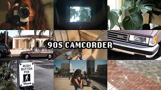 filming with my dad's camcorder from the 90s