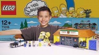 The KWIK-E-MART - LEGO SIMPSONS Set 71016 - Time-lapse Build, Unboxing & Review!