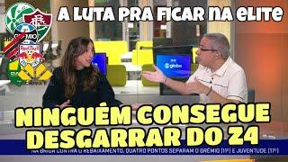 A luta de quem precisa escapar do rebaixamento no brasileiro. Ningúem desgarrou ainda no Z4.