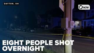 Police ask for information on an overnight shooting leaving 8 people shot