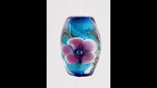 How To Make an Encased Floral Glass Bead by Marcy Lamberson