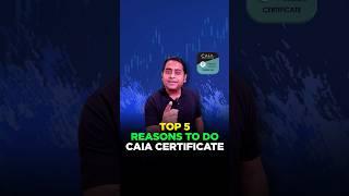 Top 5 Reasons to do CAIA Certificate | Ganesh Nayak | #fintelligents #caia #caiaexam