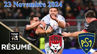 TOP 14 : Résumé partie complète LOU Rugby vs ASM Clermont : J10 - Saison 2024/2025