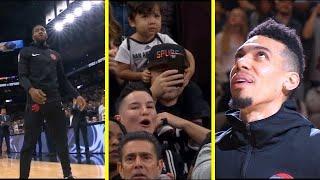 San Antonio Spurs Play Tribute to Kawhi and Danny Green- Fans BOO Kawhi and CHEER Green!!