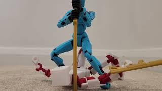 3D printed articulated Dummy 13 figure (Animation)