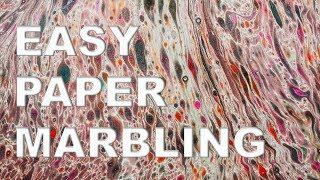 Paper Marbling Tutorial Fun and Easy!