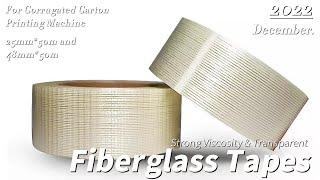 Transparent  Adhesive Fiber Glass Tape For Flexo Printing Machine Spare Parts