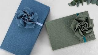 Gift Wrapping｜Valentine Gift Wrapping Ideas + Origami RoseTutorial