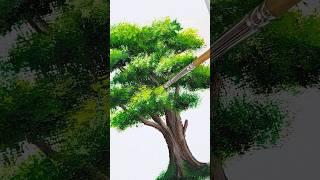 Easy Tree Acrylic Painting #CreativeArt #Satisfying #art