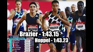 Brazier & Hoppel Go 1-2 in Monaco 800m