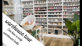 Warehouse tour - how a soap business looks . Showroom walk through tour.