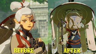 Impa Before & After - The Legend Of Zelda Tears Of The Kingdom Vs Hyrule Warriors Age of Calamity