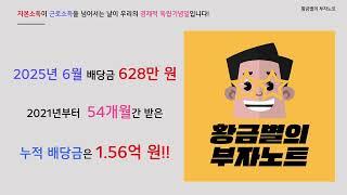 6월 배당금은 628만 원, 누적 배당금 1.56억
