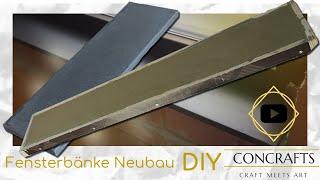 Make concrete window sills yourself | Manufacture black window sills for new buildings [HowTo / DIY]