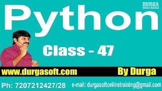 Learn Python Programming Tutorial Online Training by Durga Sir On 30-03-2018