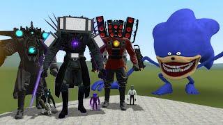 NEW THE SONIC TAPES VS TITAN TV MAN, CAMERAMAN AND SPEAKERMAN! - Skibidi Toilet In Garry's Mod