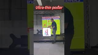 Have you encountered an ultra-thin LED poster like this before?  #ledinnovation #digitalsignage