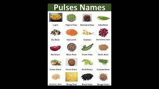 Pulses Names | Learning English