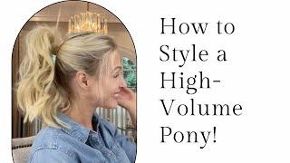 An EASY Voluminous Ponytail Hairstyle!